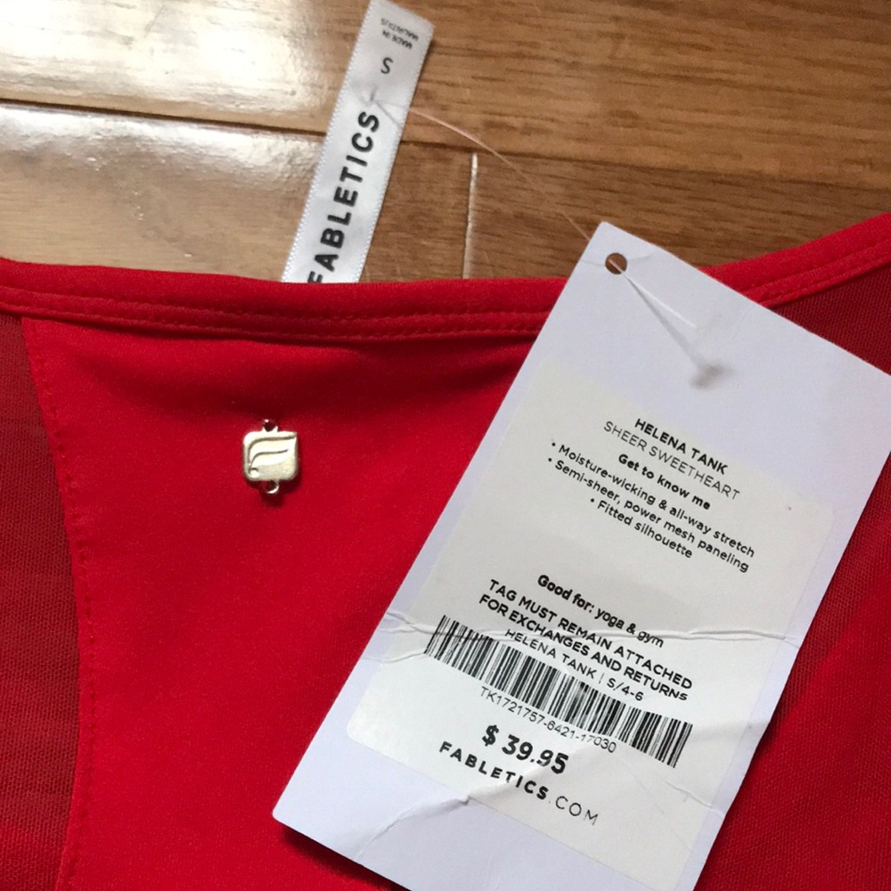 Fabletics Red Tank Top - Picture 5 of 5